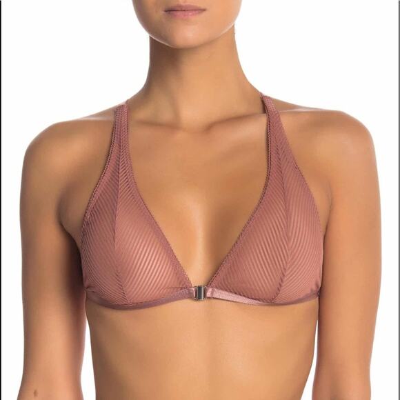 FREE PEOPLE Womens XS Intimately Nadia Bralette Bundle Nude Black Front Open - Picture 8 of 9